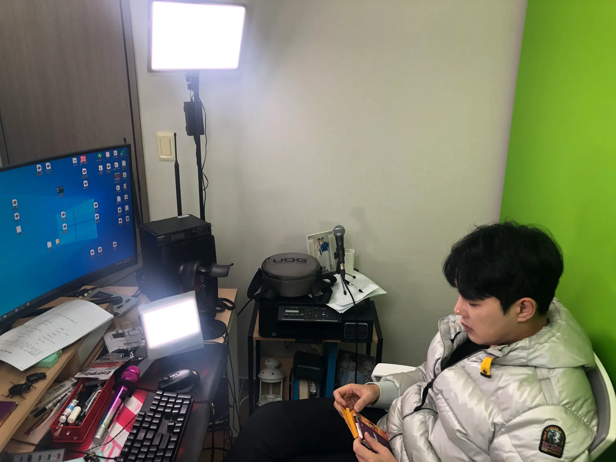 음악 방송 세팅